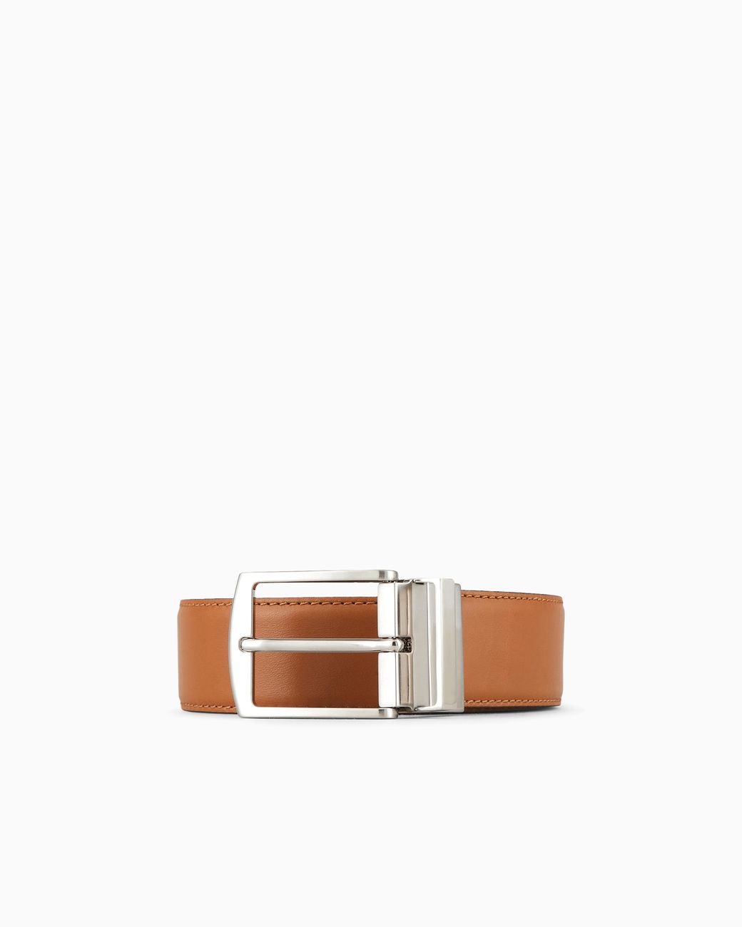 Giorgio Armani White Reversible Leather Belt for men