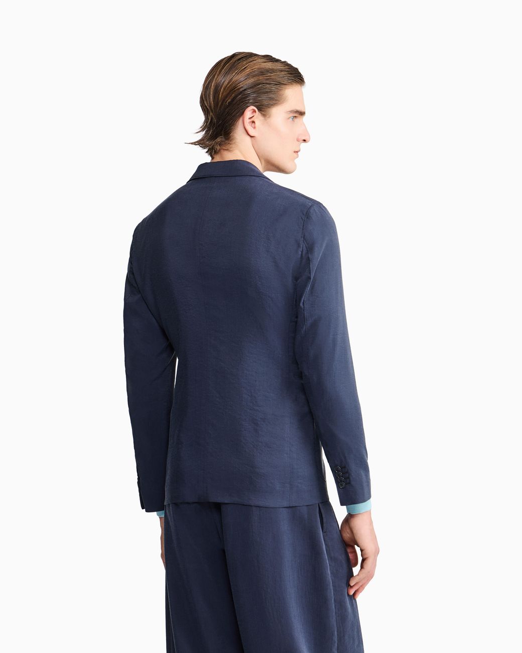 Giorgio Armani Blue Upton Single-Breasted Blazer for men