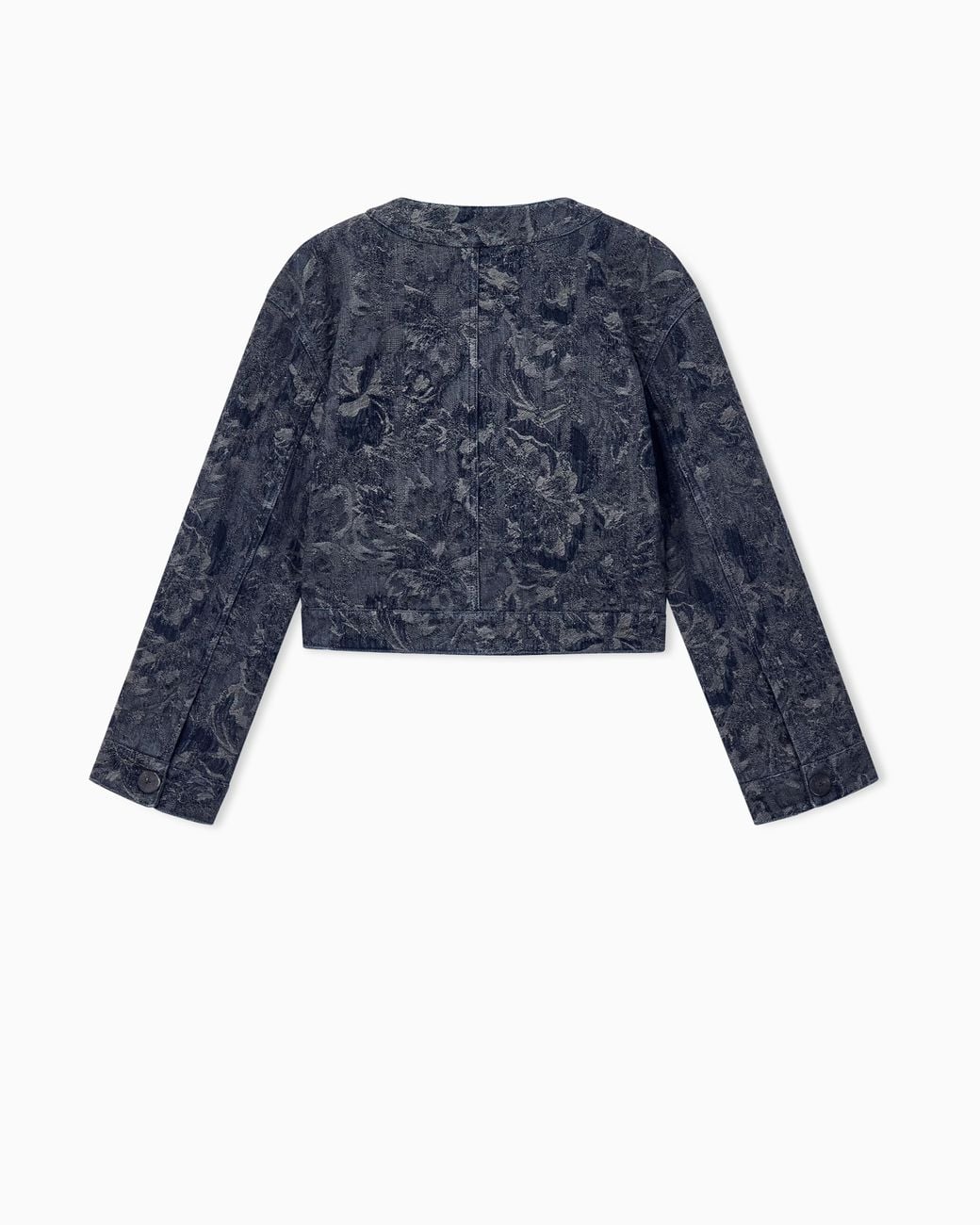 Giorgio Armani Blue Cropped Blouson