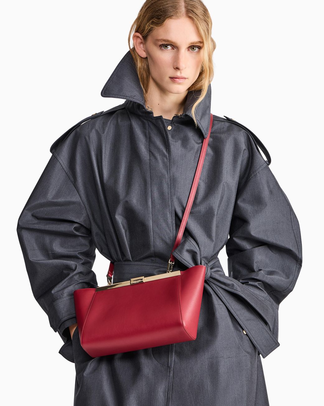 Borsa A Tracolla di Giorgio Armani in Red