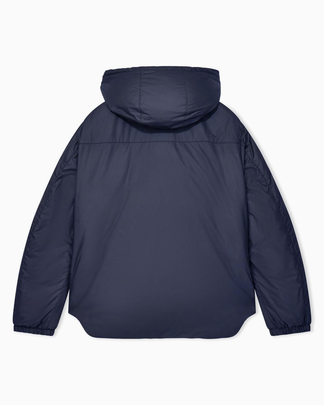 Giorgio Armani Blue Hooded Blouson With Goose-Down Padding for men
