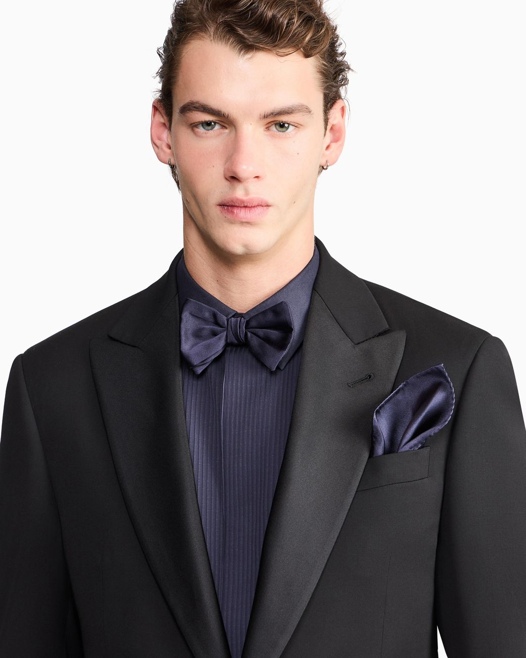 Giorgio Armani Black Single-Breasted Soft Line Tuxedo for men