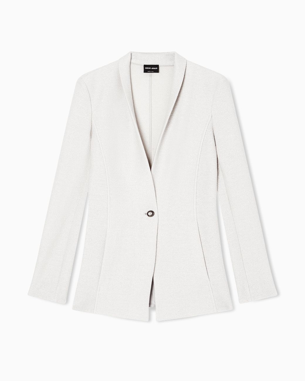 Giorgio Armani White Single-Breasted Jacket