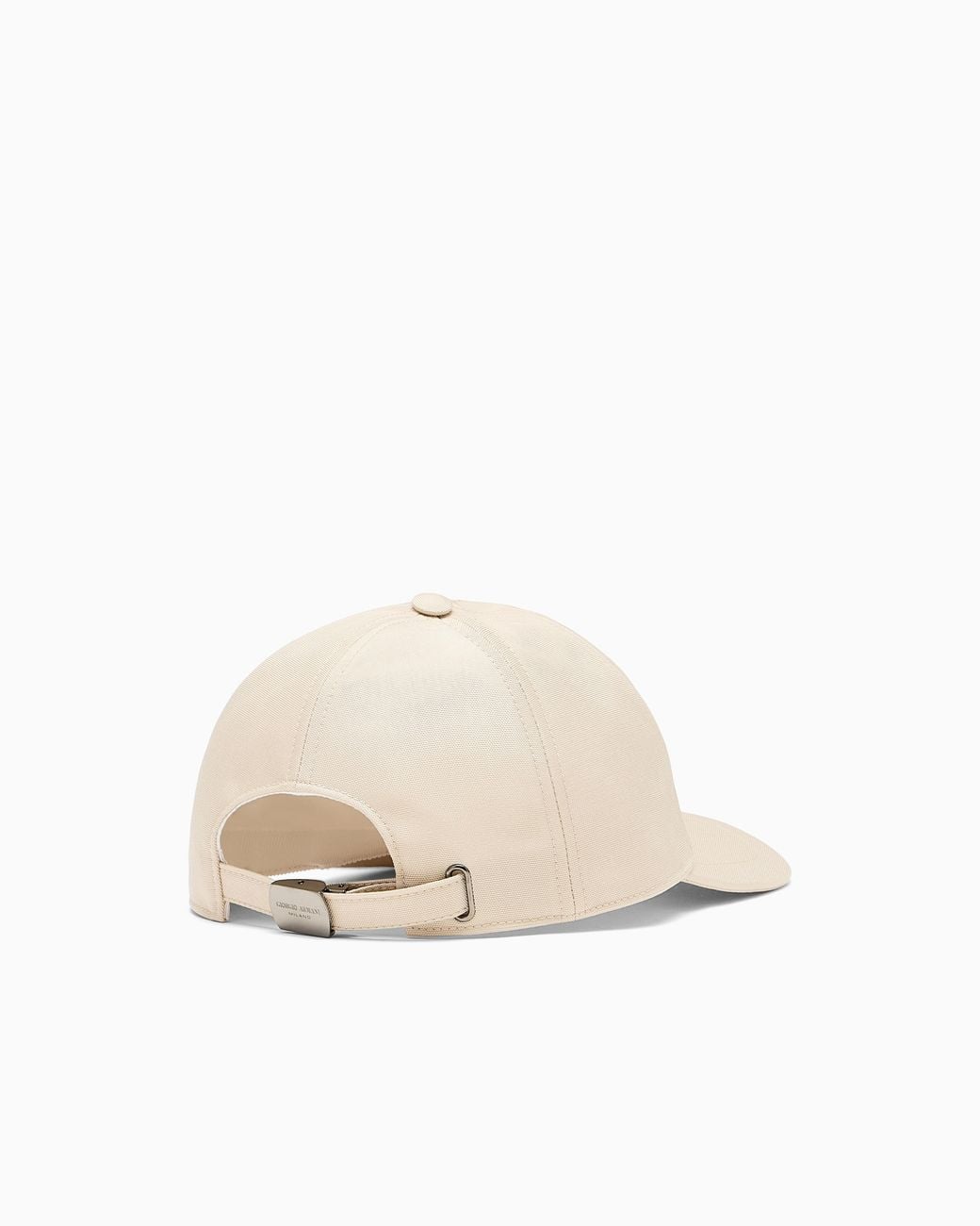 Giorgio Armani White Technical Fabric Baseball Cap With Leather Logo for men