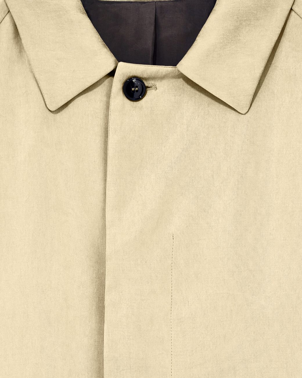 Giorgio Armani Natural Trench Coat Oversized Fit Washed Lyocell Poplin for men