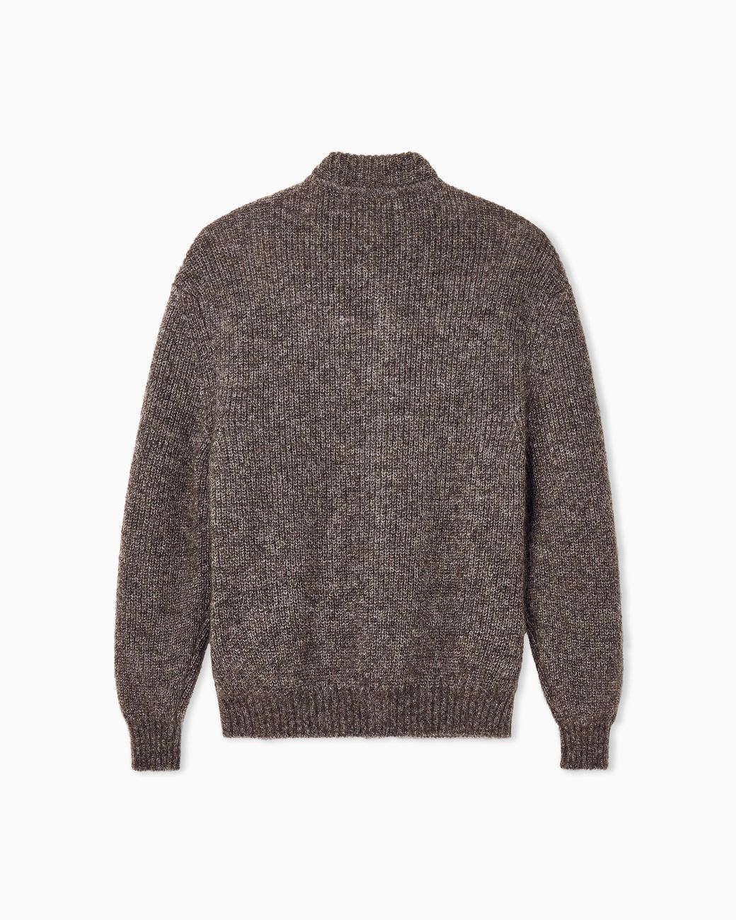 Giorgio Armani Brown Cardigan Regular Fit Mohair Wool for men