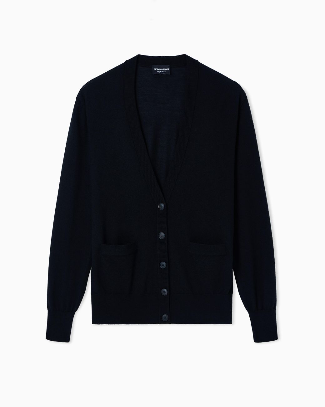 Giorgio Armani Blue Pure Cashmere Long Cardigan