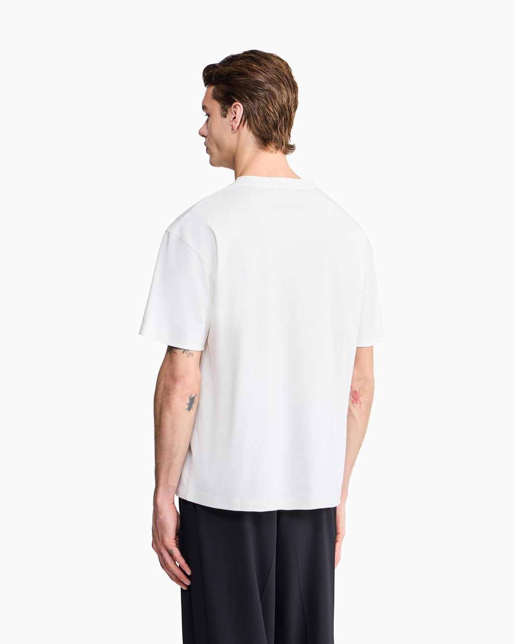Giorgio Armani White Crew Neck T-Shirt for men