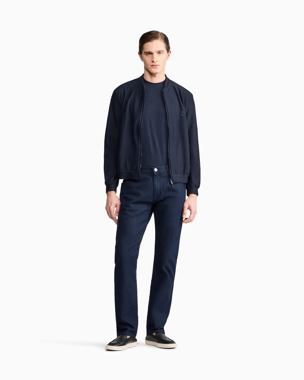 Giorgio Armani Blue Regular Fit Trousers for men