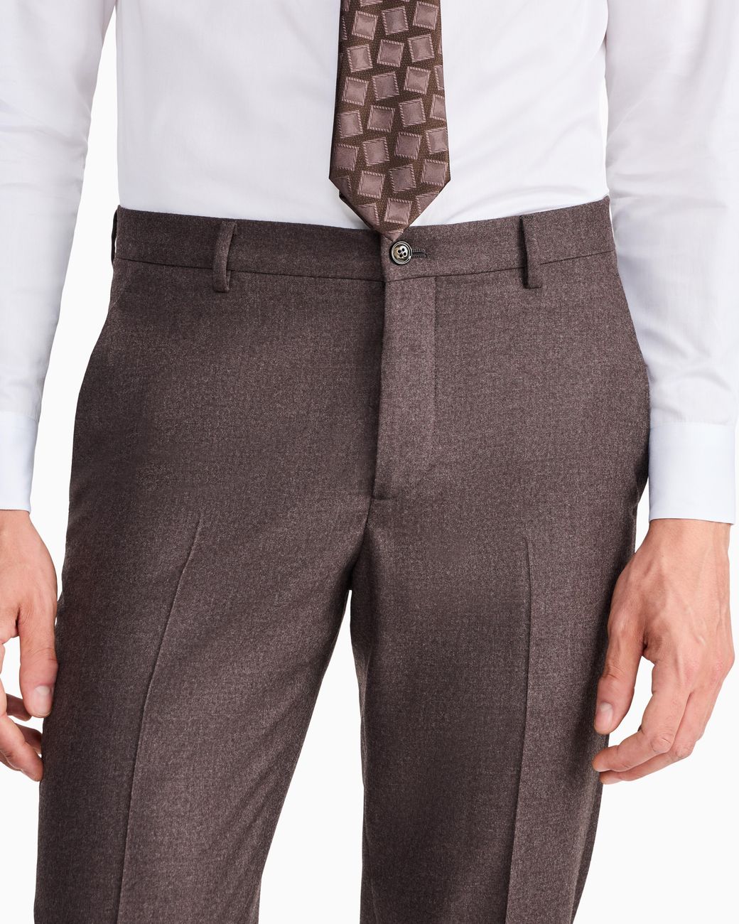 Giorgio Armani Brown Slim-Fit Suit Soho for men