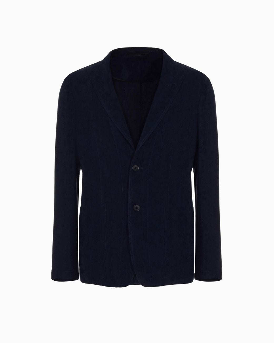 Giorgio Armani Blue Cupro Jacket With A Single-Breasted Two-Button Design Icon for men
