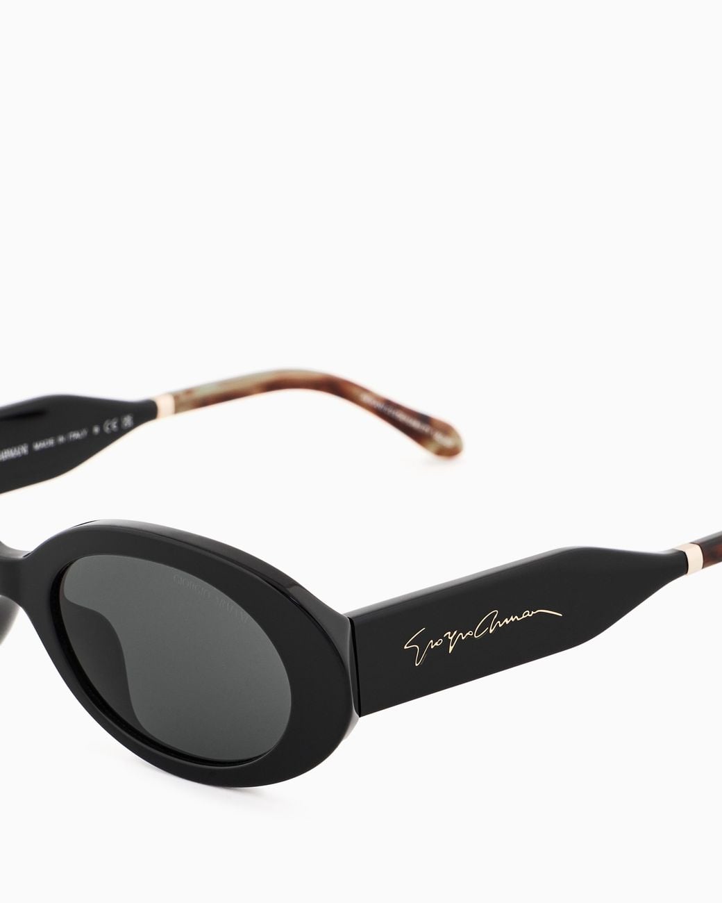 Giorgio Armani White Oval Sunglasses