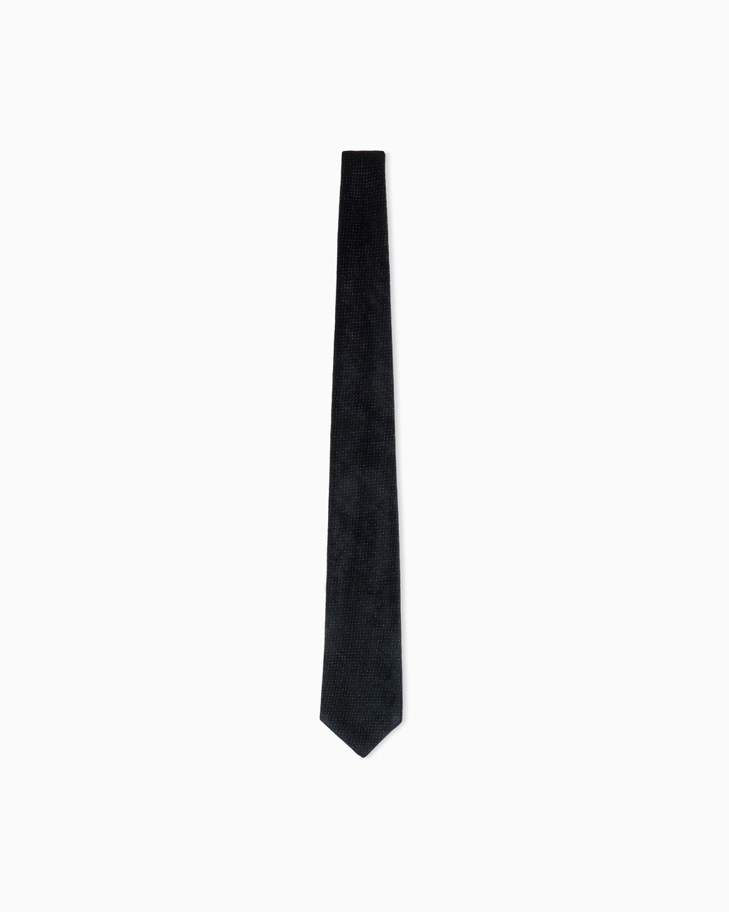 Giorgio Armani White Viscose And Silk Micro-Pattern Jacquard Tie Giorgio's for men