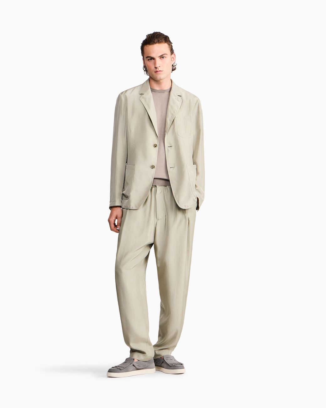 Giorgio Armani White Sweater Slim Fit for men