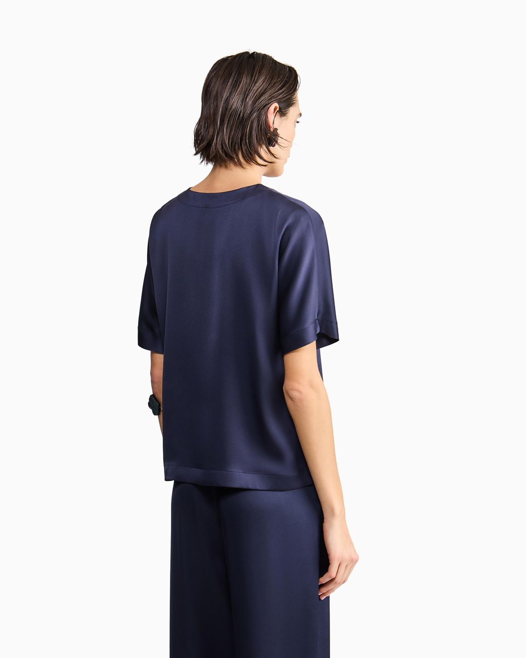 Giorgio Armani Blue Short-Sleeved Shirt