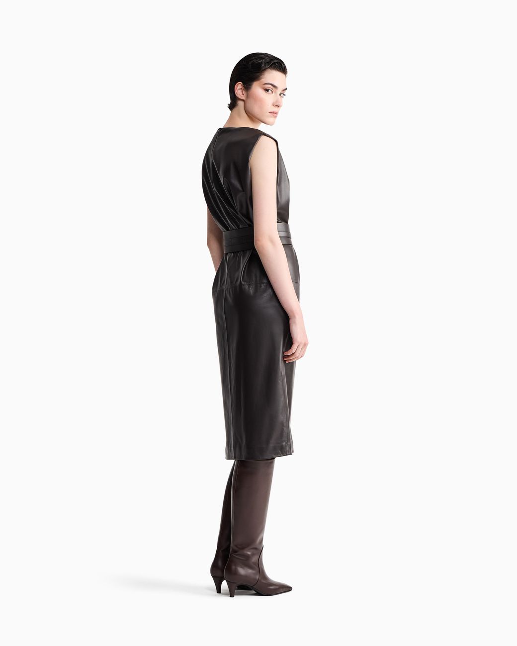 Giorgio Armani Black Dress Regular Fit Sleeveless