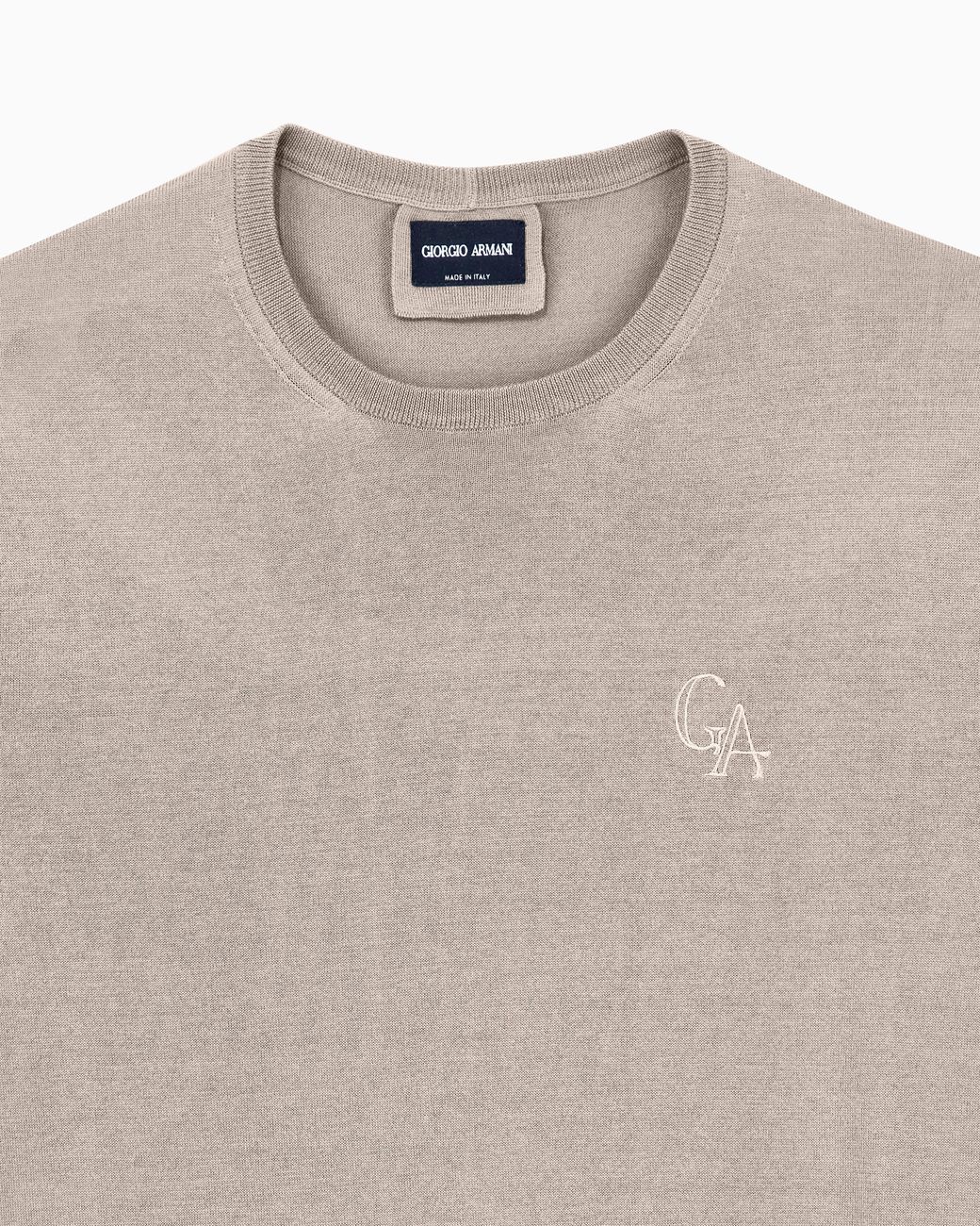 Giorgio Armani White Sweater Slim Fit for men