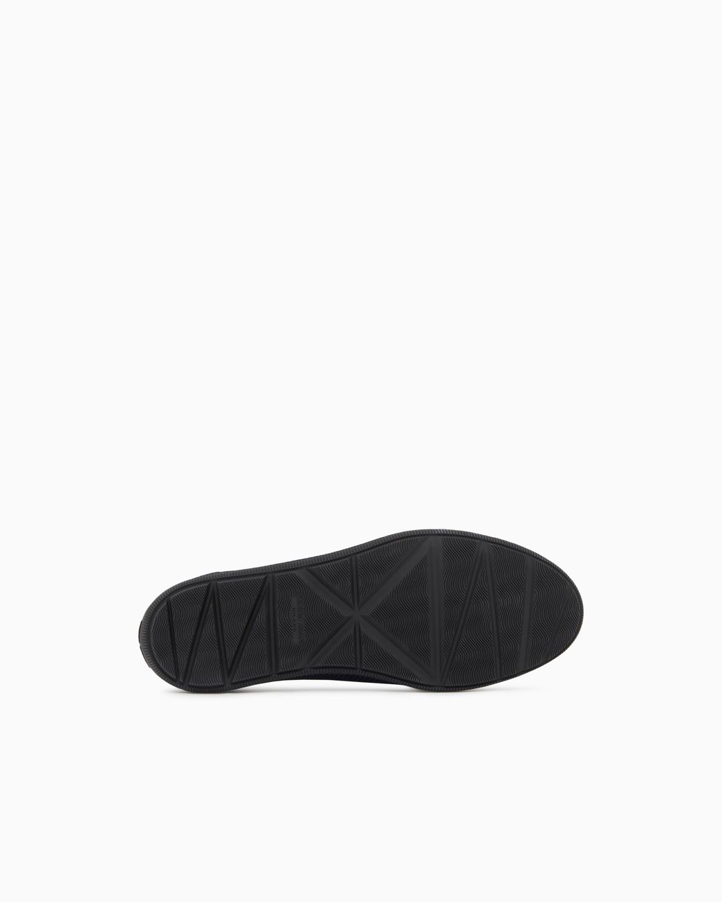 Giorgio Armani Blue Breathable Mesh Slip-On Sneaker With Leather Inserts for men