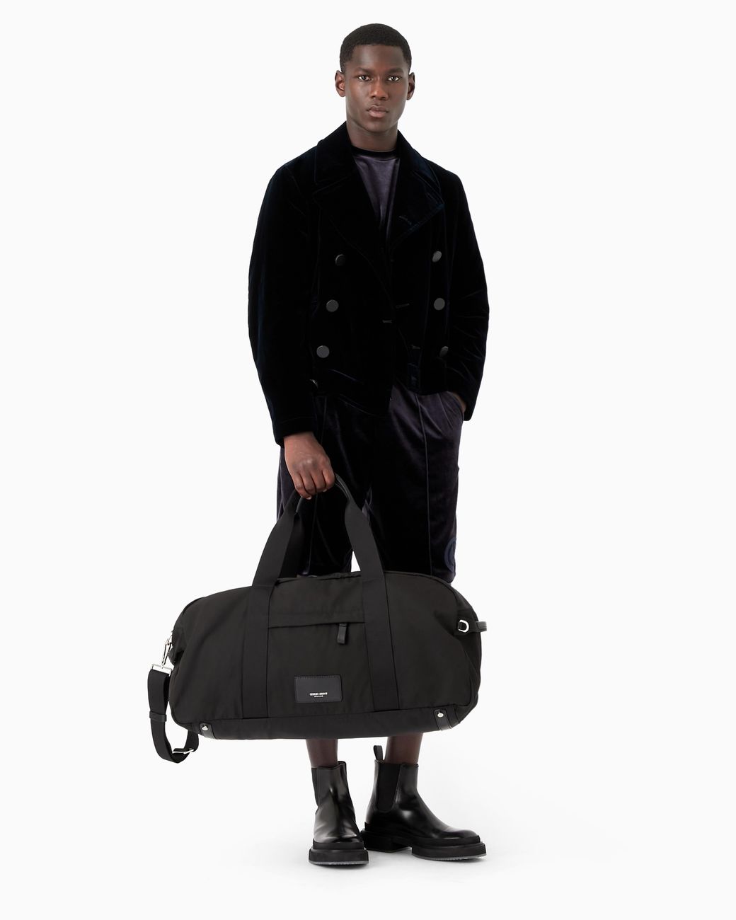 Borsone Medio di Giorgio Armani in Black da Uomo