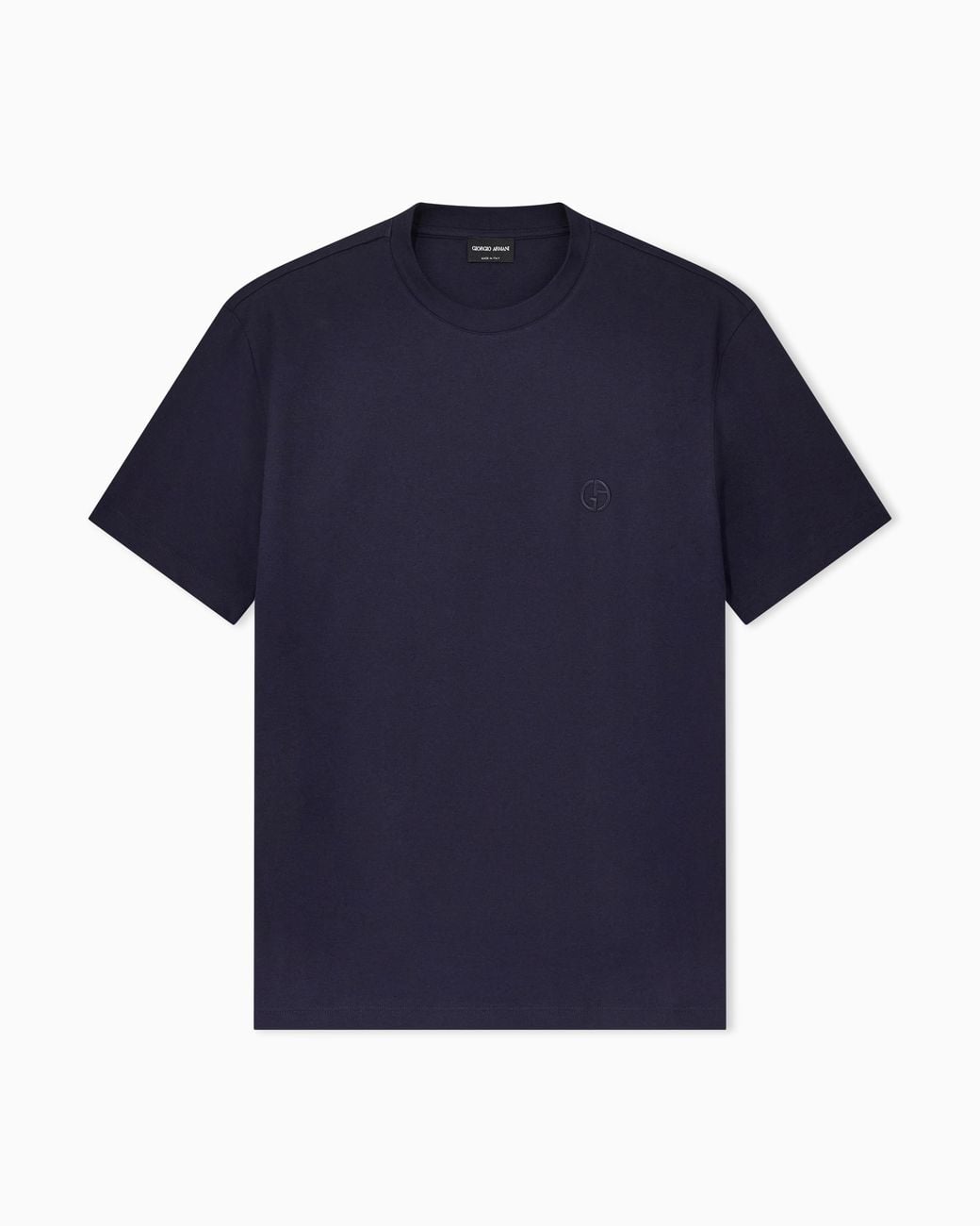 Giorgio Armani Blue Crew Neck T-Shirt for men