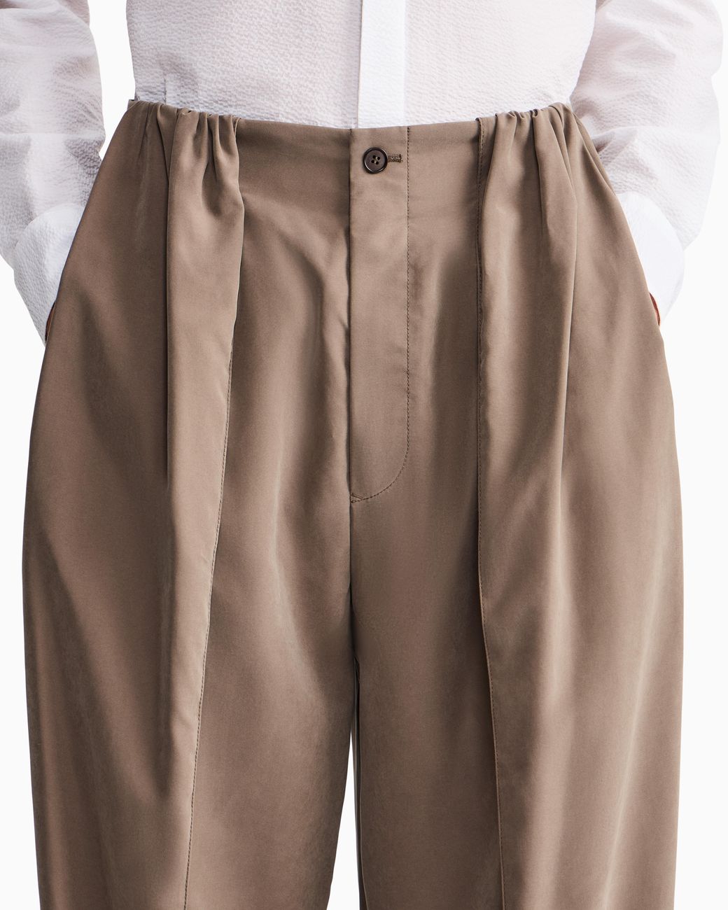 Giorgio Armani Brown Trousers Oversized for men