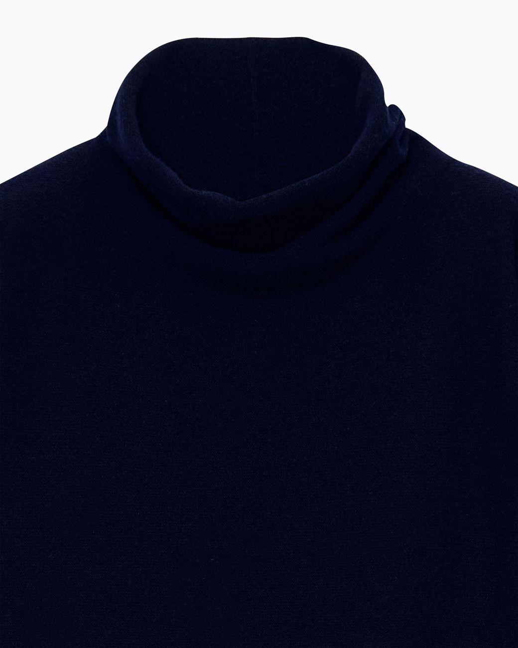 Giorgio Armani Blue Sweater Regular Fit Pure Cashmere Volcano Collar