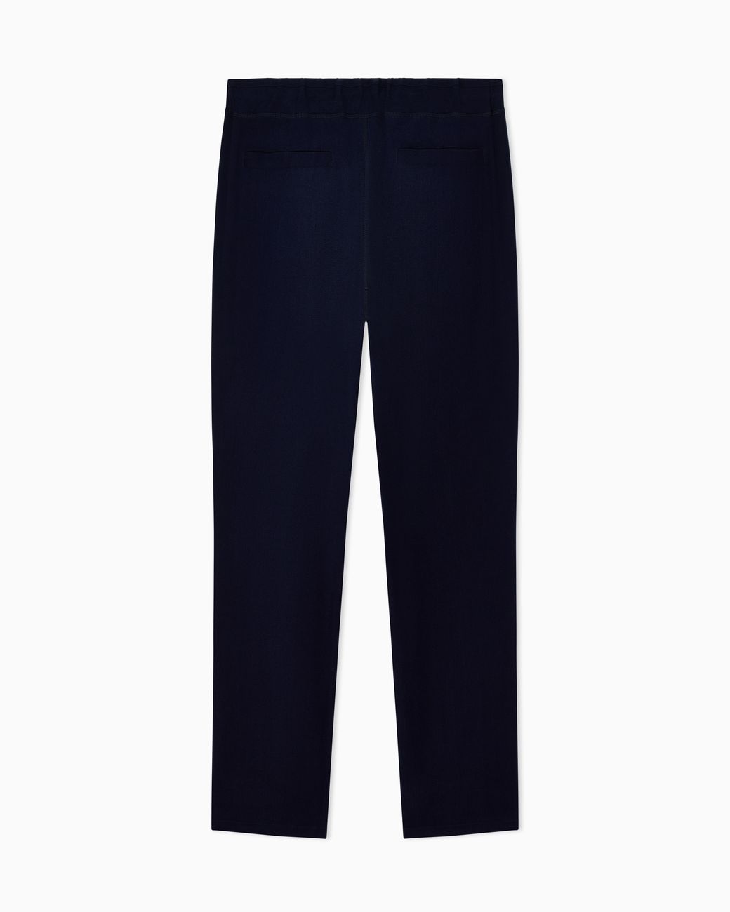 Giorgio Armani Blue Pleated Cupro Trousers With Drawstring Waist for men