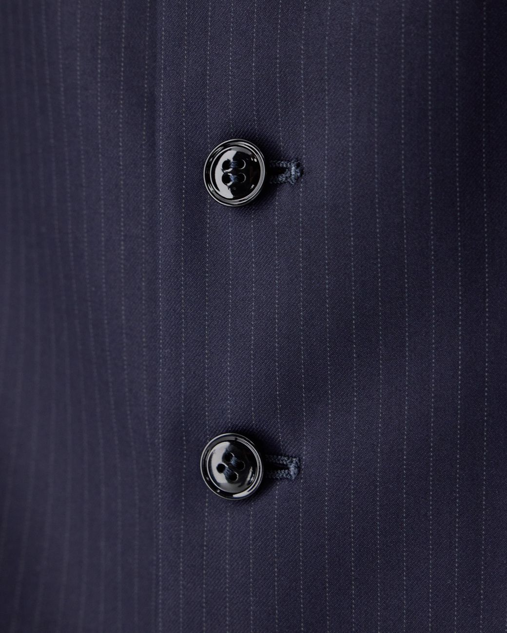 Giorgio Armani Blue Single-Breasted Pinstripe Vest for men