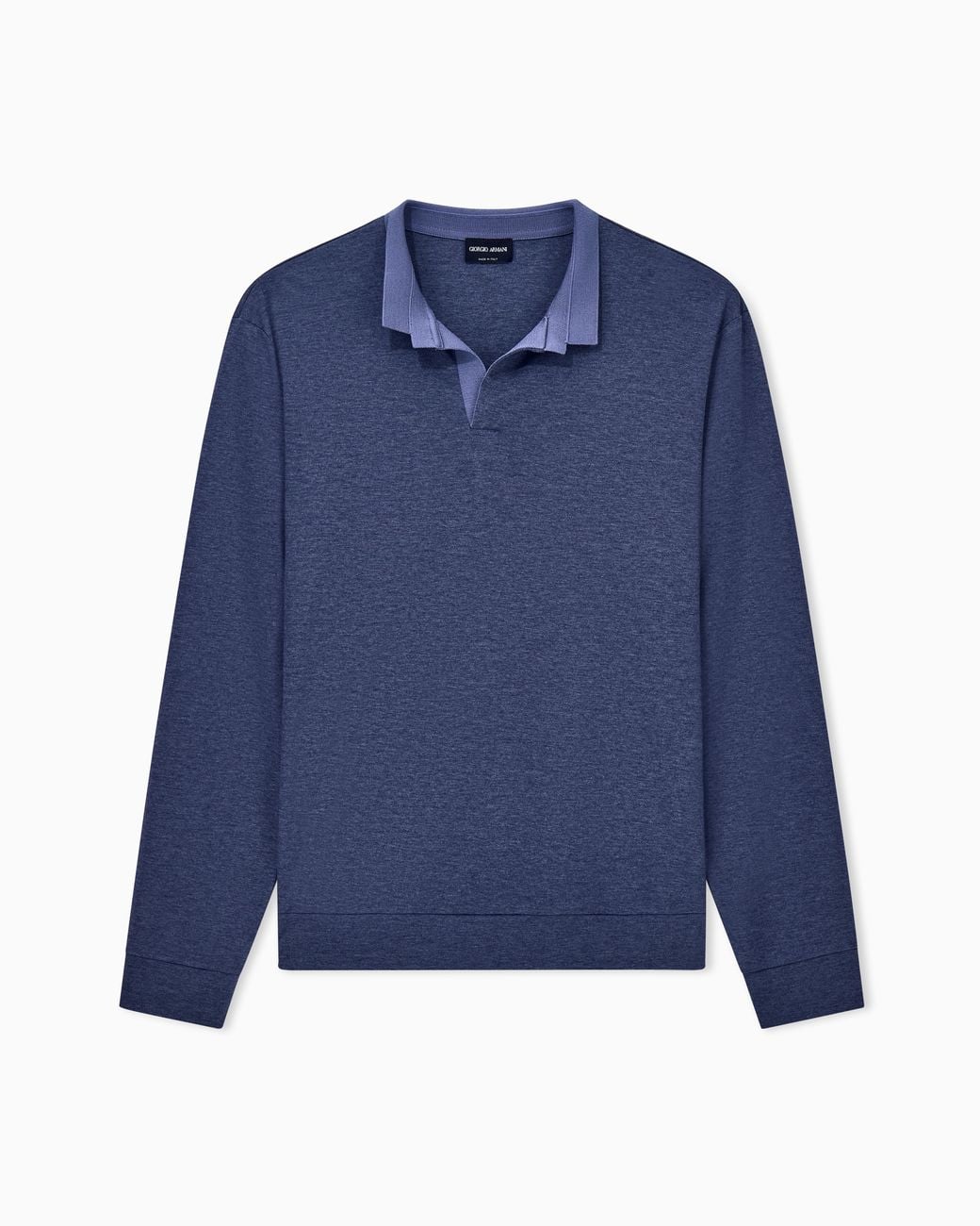 Giorgio Armani Blue Polo Shirt Regular Fit for men