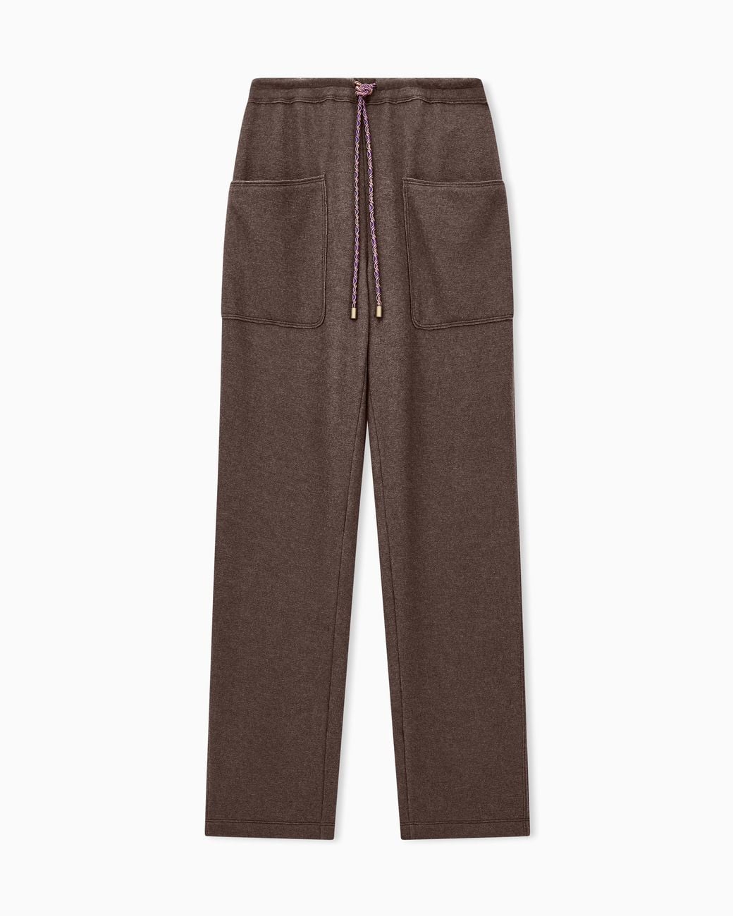Giorgio Armani Brown Jogging Trousers With Patch Pockets