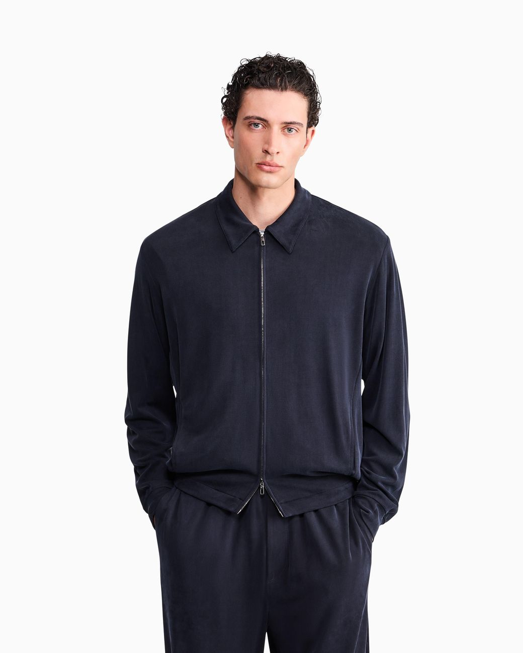 Giorgio Armani Blue Blouson Jacket Regular Fit for men