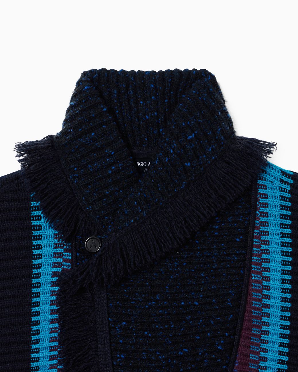 Giorgio Armani Blue For Alanui Cashmere Blend Cardigan