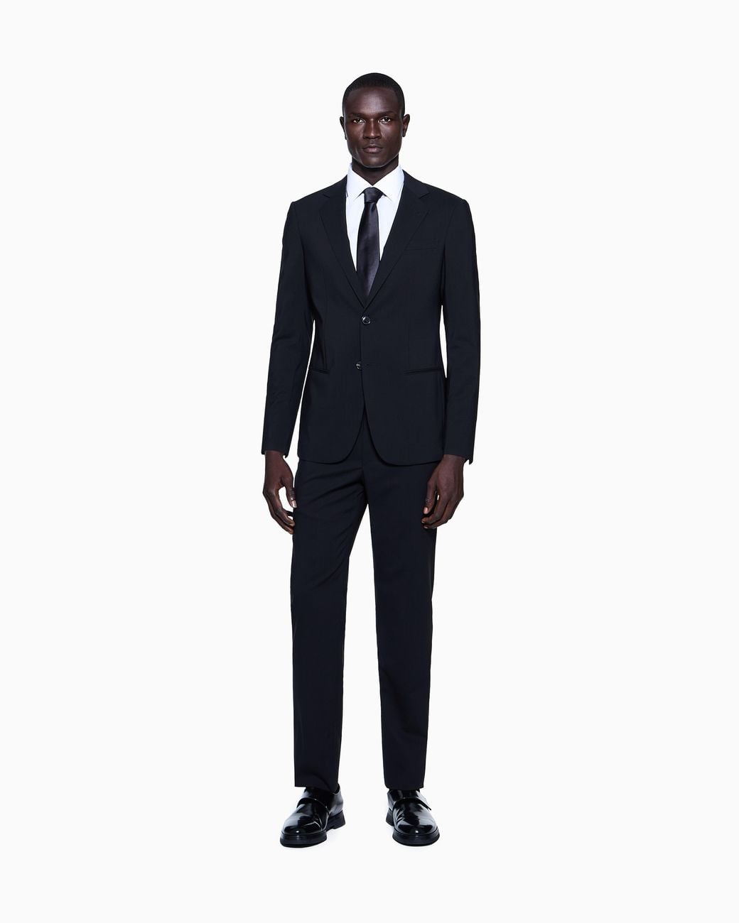 Giorgio Armani Black Single-Breasted Soho Line Suit for men