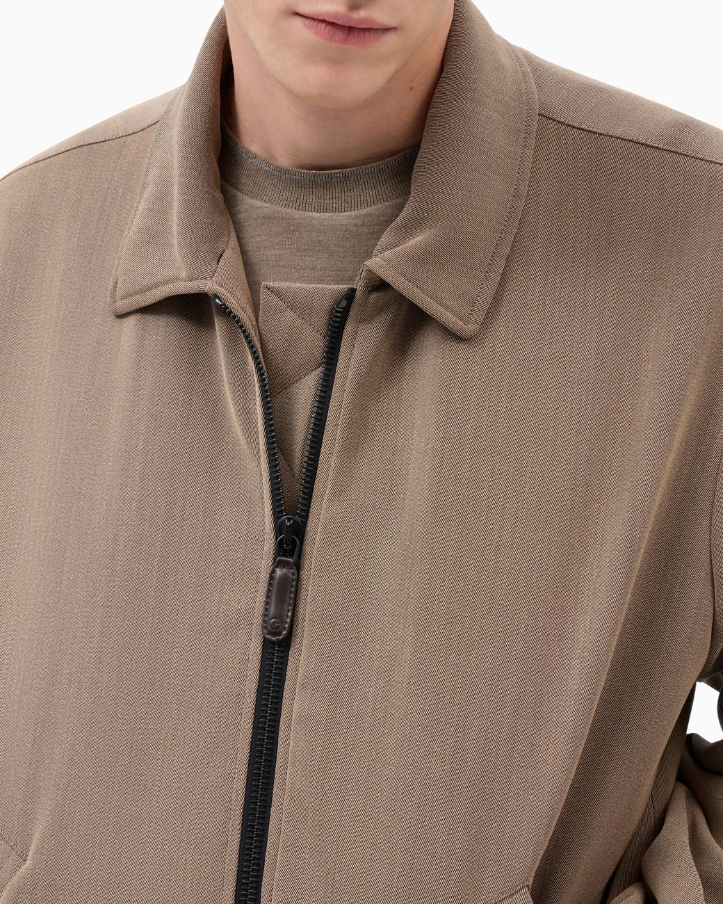 Giorgio Armani Brown Blouson Jacket Regular Fit for men