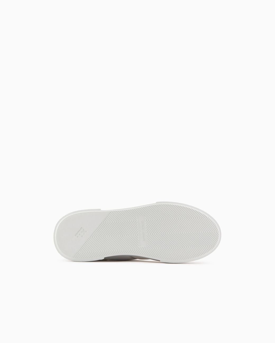 Giorgio Armani White Leather And Fabric Sneakers for men