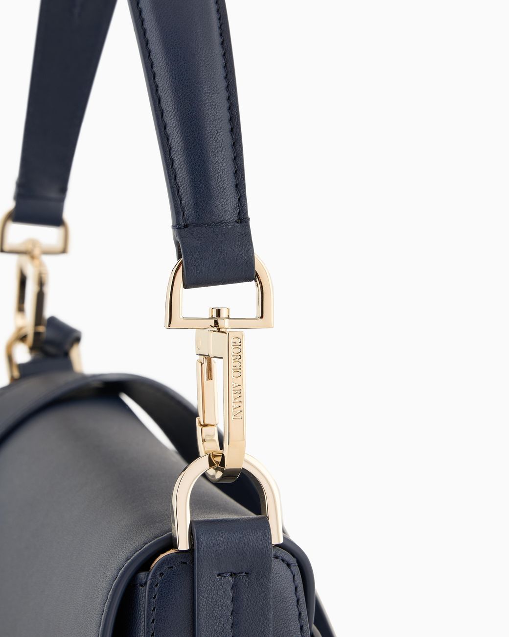 Giorgio Armani Blue Small La Prima Soft Bag