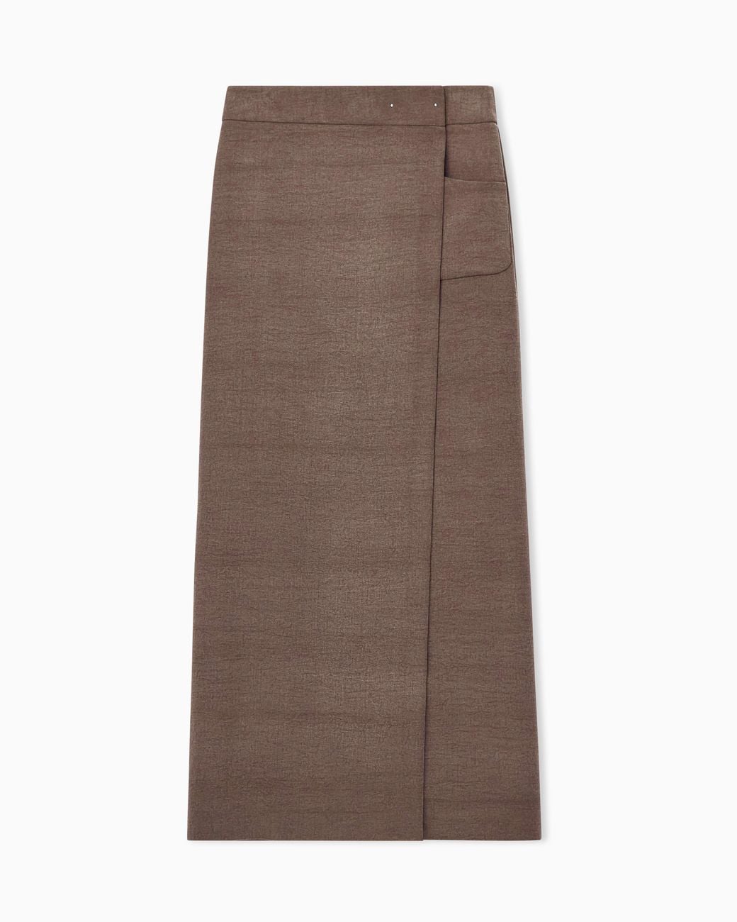 Giorgio Armani Brown Long Wrap Skirt
