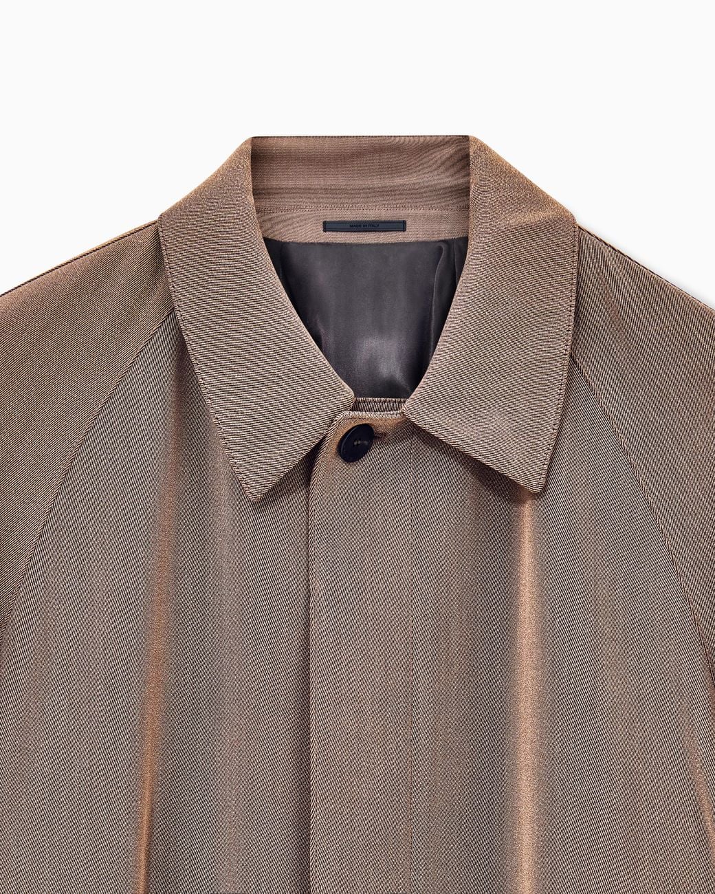 Giorgio Armani Brown Oversized Fit Trench Coat for men