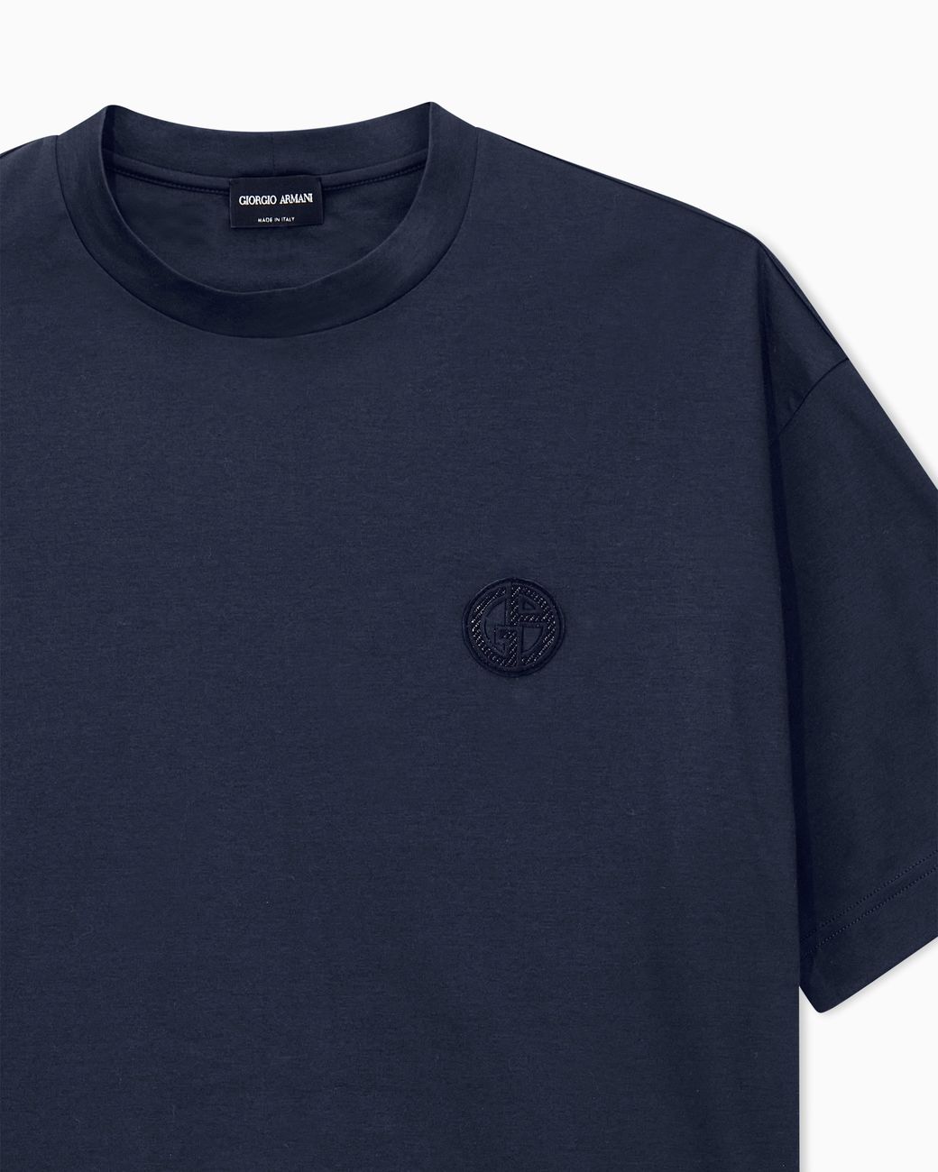 Giorgio Armani Blue Oversized Fit T-Shirt for men