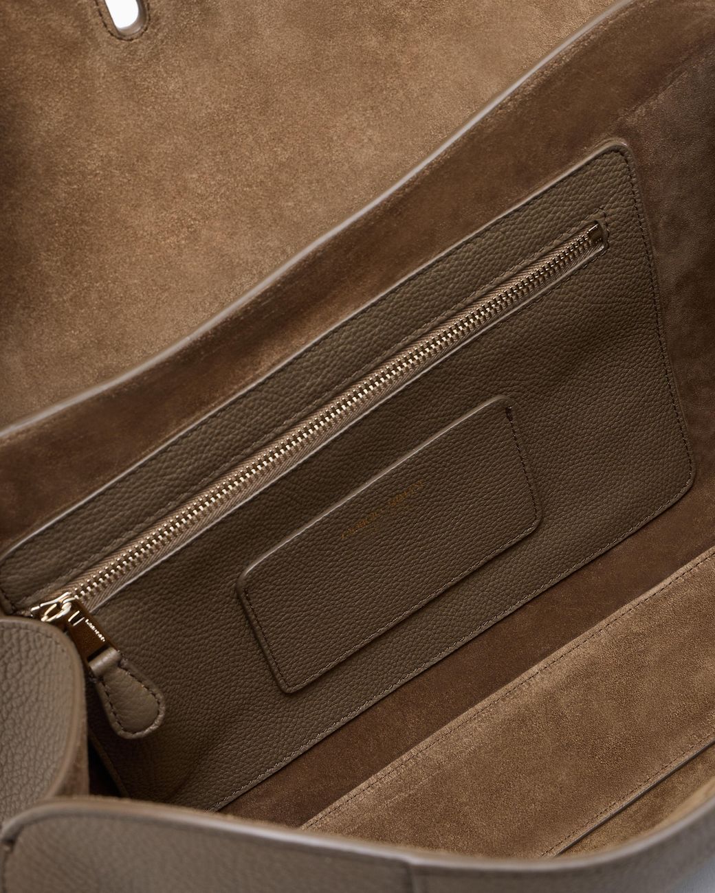 Giorgio Armani White Small Pebbled Leather Shoulder Bag