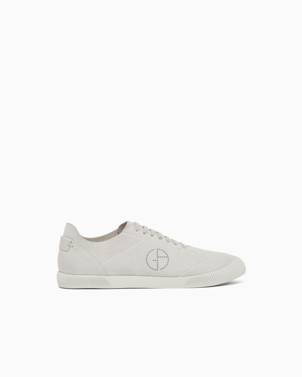 Giorgio Armani White Suede Sneakers for men