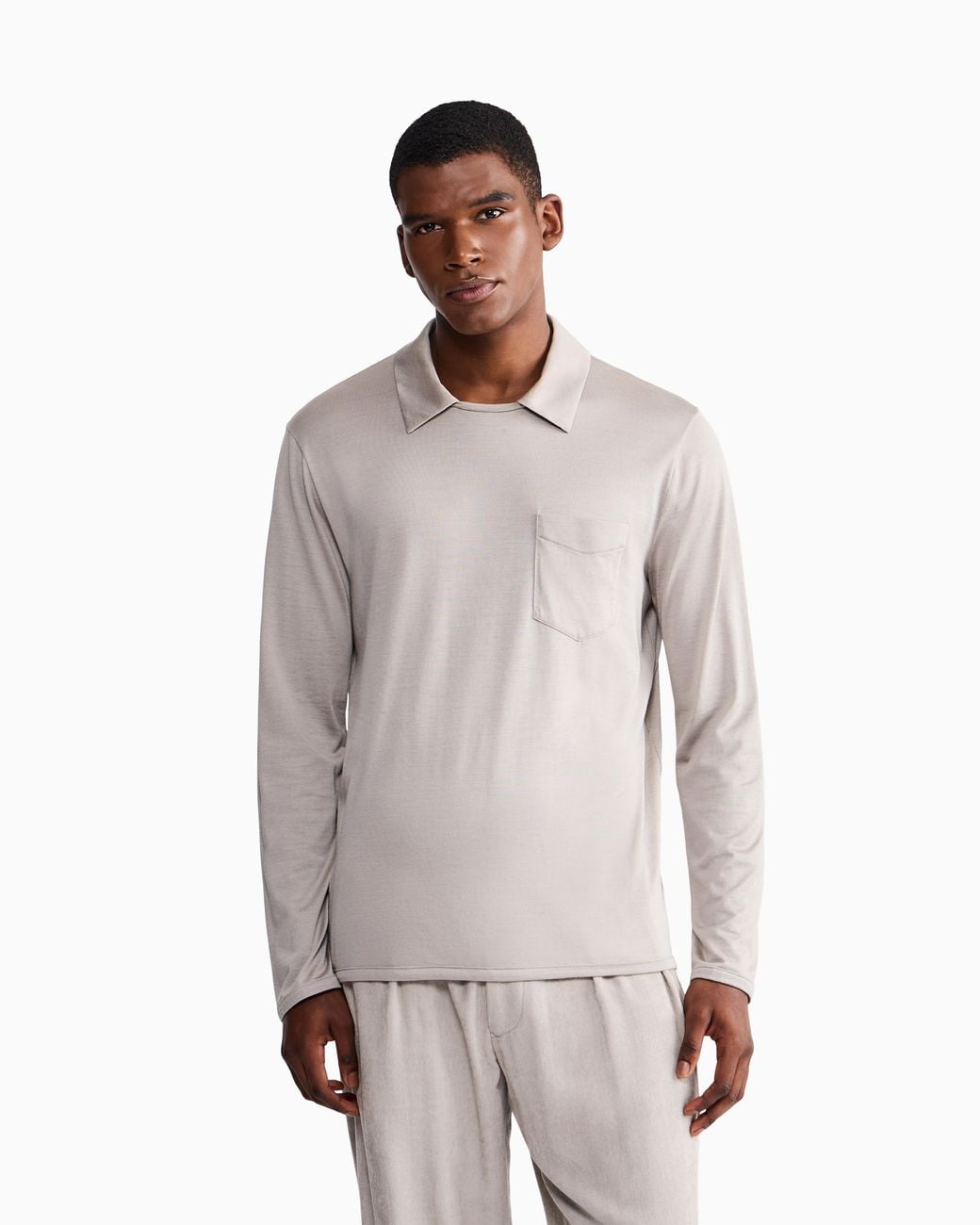 Giorgio Armani Gray Polo Shirts for men