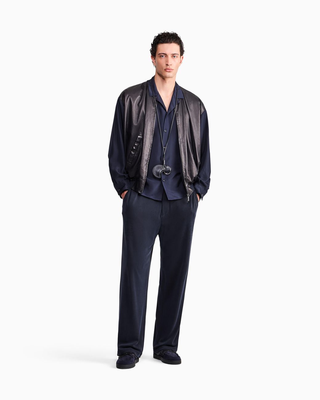 Giorgio Armani Blue Shirt Oversized for men