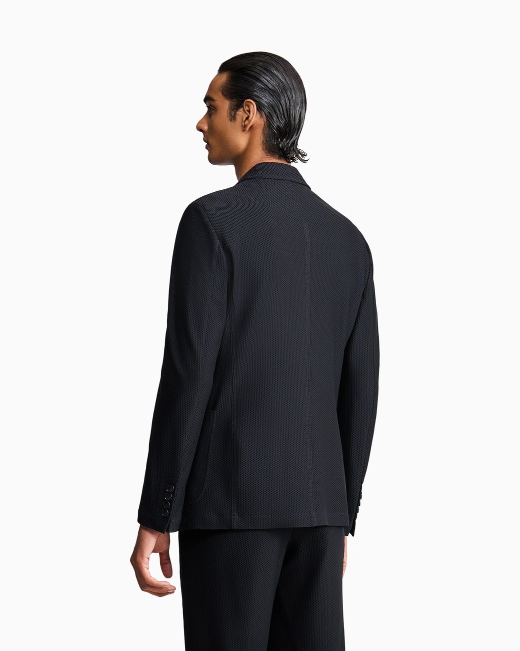 Giorgio Armani Black Icon Single-Breasted Jacket for men