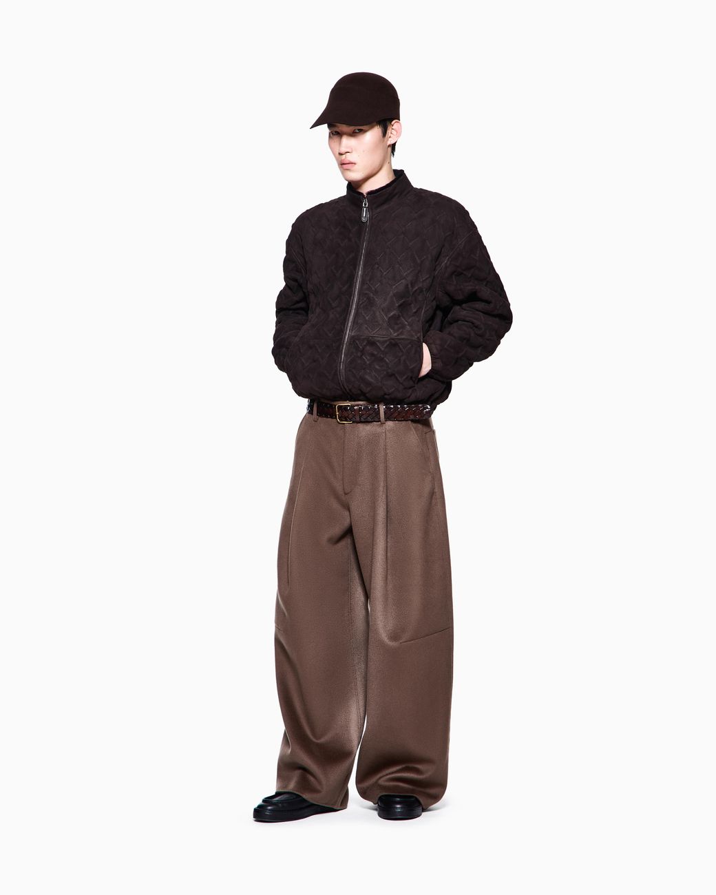Giorgio Armani Brown Baseball Hat for men