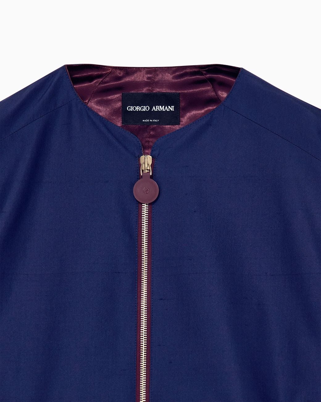 Giorgio Armani Blue Caban Coat