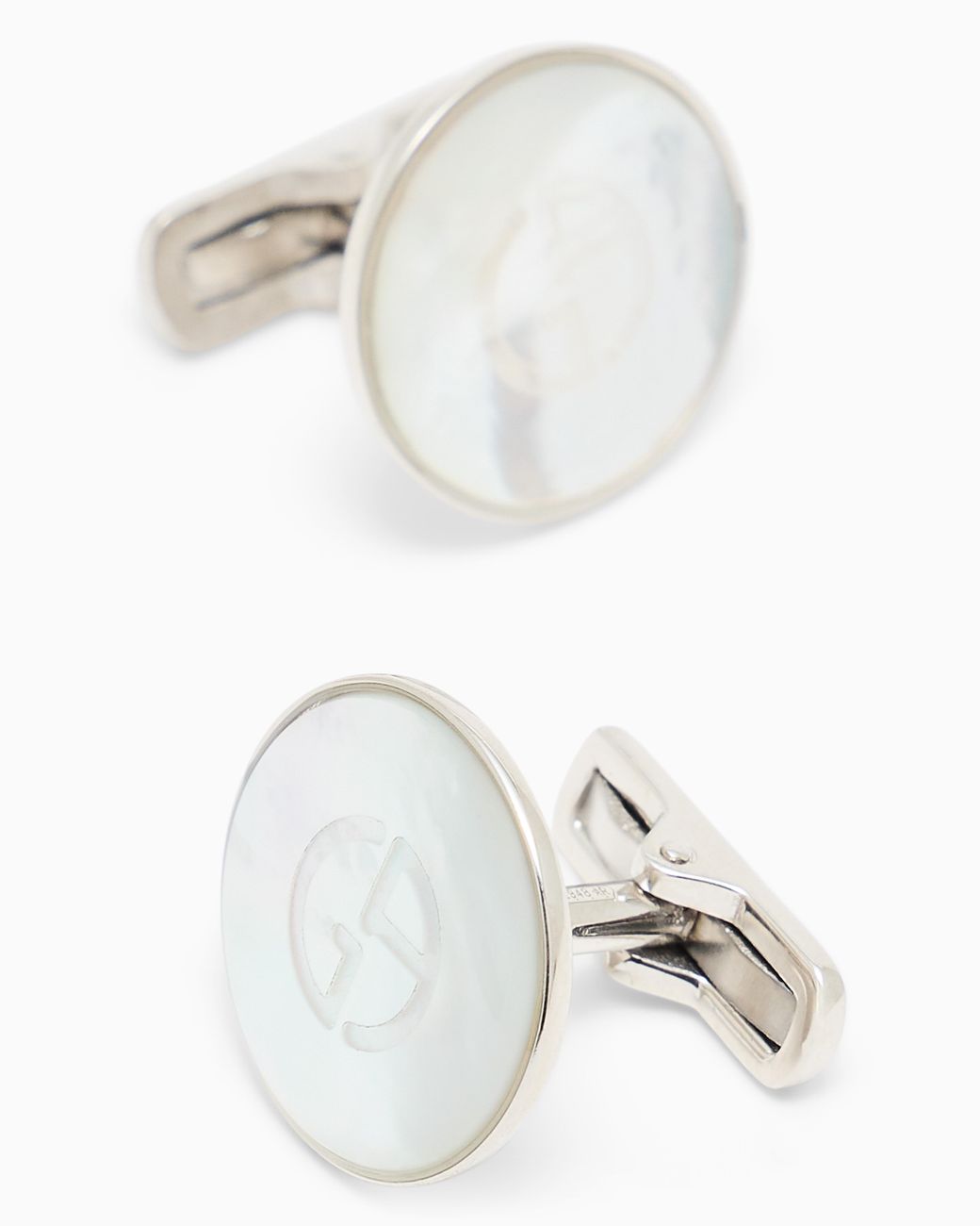 Giorgio Armani White Cufflinks for men