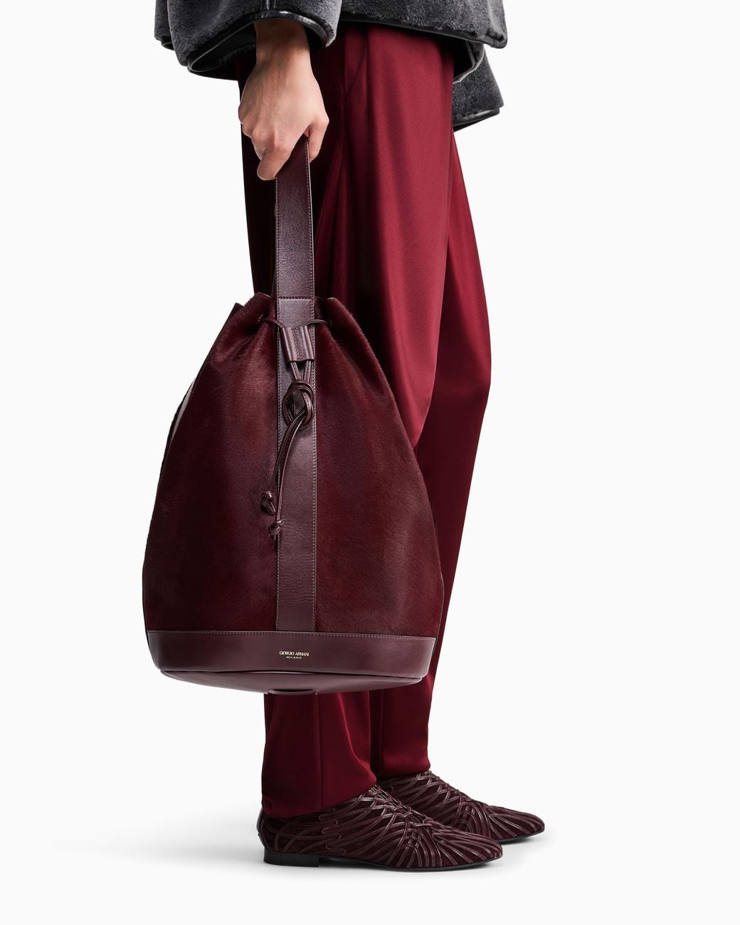 Borsa A Secchiello di Giorgio Armani in Red