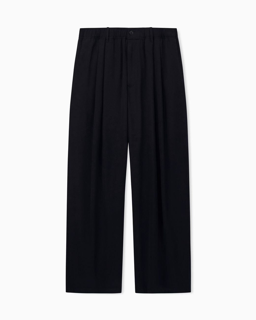Giorgio Armani Blue Trouser Oversized With Vintage Viscose And Virgin Wool for men