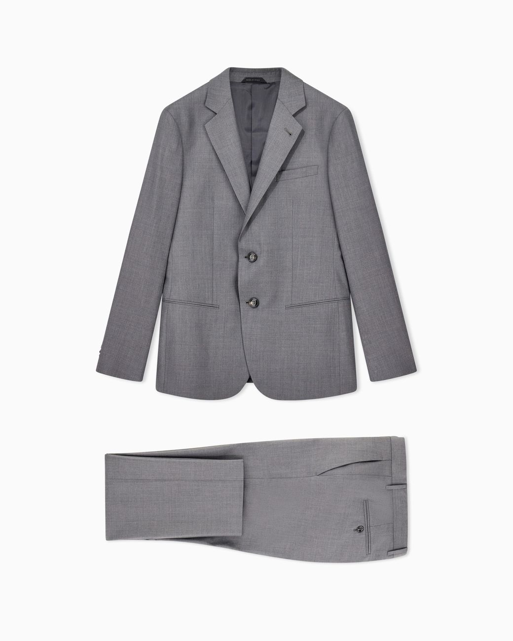 Giorgio Armani Gray Single-Breasted Soho Line Suit for men